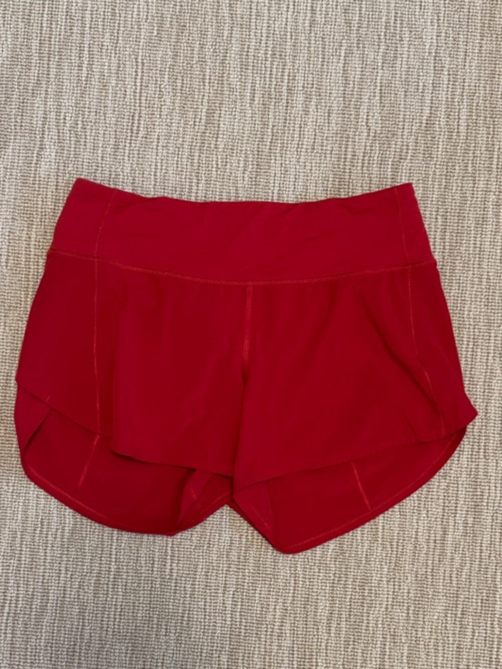 lululemon athletica Red Athletic Running Shorts